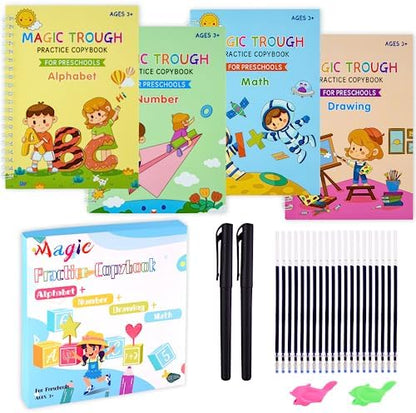 Magic Practice Copybook (4 Book + 10 Refill)