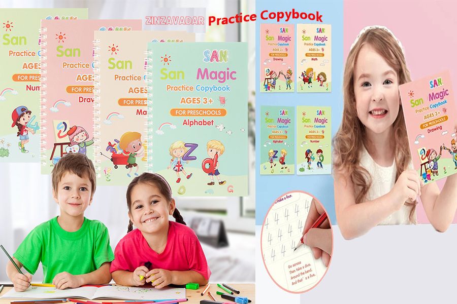 Magic Practice Copybook (4 Book + 10 Refill)