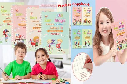 Magic Practice Copybook (4 Book + 10 Refill)