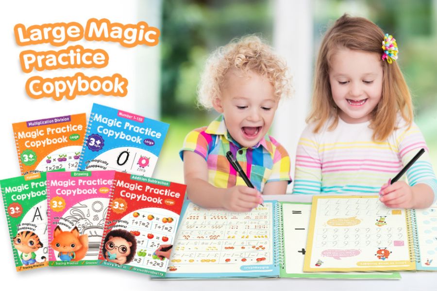 Magic Practice Copybook (4 Book + 10 Refill)