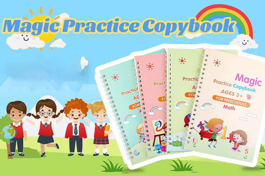 Magic Practice Copybook (4 Book + 10 Refill)