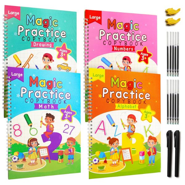 Magic Practice Copybook (4 Book + 10 Refill)