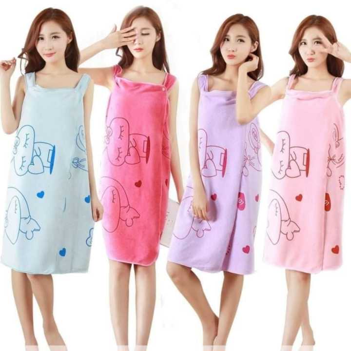 Microfiber Wearable Magic Bath Towel For Women (Pack of 2)